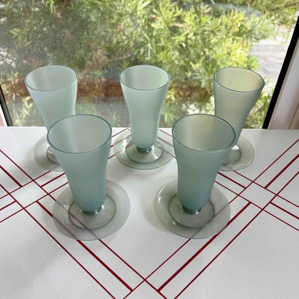 Vintage Tupperware Smoke Gray Parfait Cups Set of 5